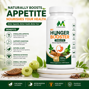 MY HERBALS MY HUNGER BOOSTER Tabletas de Extracto, Estimulante del Apetito Natural, Favorece una Digestión Saludable y una Mejor Absorción de Nutrientes - Product Image 5