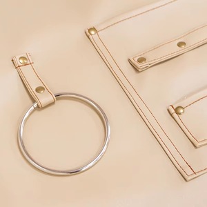 Wholesale Classic Daily Outdoor <b>BBQ</b> Bib <b>Apron</b> Leather Multi-Functional Oil-Proof Work and Cleaning Sleeveless <b>Apron</b> - Product Image 2