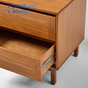 Mesita de noche de madera de lujo, elegante y moderno dormitorio Casegoods, OEM, ODM, fabricante de Vietnam, Suministro asequible duradero para Hotel Inn - Product Image 3