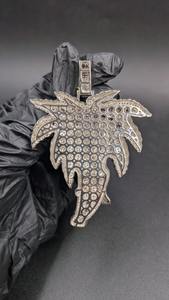 จี้รูปต้นปาล์มประดับเพชรโมอิสซาไนต์แบบสั่งทำพิเศษ สไตล์ฮิปฮอป เงินแท้ 925 สำหรับแร็ปเปอร์ - Product Image 5