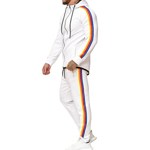 Conjunto Deportivo para Hombre al por Mayor, Sudadera con Capucha de Algodón y Felpa, Pantalones Deportivos con Cierre Completo, Personalizable - Product Image 4