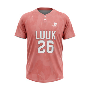 Uniforme de Liga Personalizado con Impresión por Sublimación Resistente a la Decoloración, Fabricante de Camisetas de Béisbol Premium de 2 Botones - Product Image 1