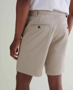 Shorts Bermuda Kaki pour Homme 100% Coton Tissu Oxford Style Décontracté avec Poches Taille Moyenne Fermeture Boutonnée Respirant Tissé - Product Image 4