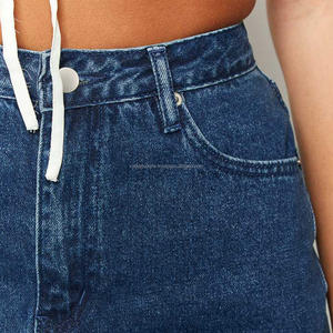 Falda vaquera larga elegante para mujer, personalizada, venta al por mayor, fábrica de China, falda dividida MIDI de verano, cintura recta - Product Image 3