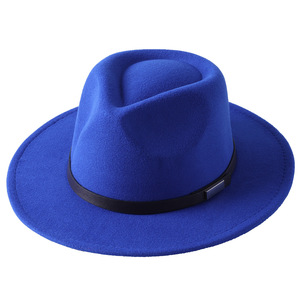 Sombrero Panamá de ala ancha estilo retro para mujer, con hebilla de cinturón, sombrero Fedora de lana, fabricante de primera calidad en Pakistán. - Product Image 6