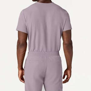 Tenues d'infirmiers pour hommes de haute qualité avec logo personnalisé, respirantes, confortables, sans couture, tricotées, 100% polyester, pour hôpital - Product Image 3