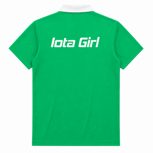 Custom Iota Phi Lambda Sorority Breathable <b>Polo</b> <b>Shirt</b> with Embroidered Logo Front green <b>White</b> casual short Sleeve for Female - Product Image 3