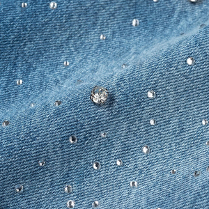 Pantalones Vaqueros Holgados de Moda con Pedrería para Hombre, Nuevo Diseño, Estilo Hip Hop, Estilo Urbano, Impermeables, Vaqueros Casuales de Primavera - Product Image 4