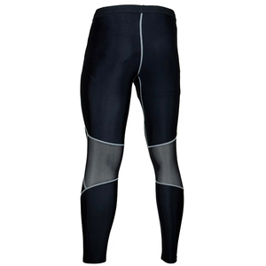 Pantalons de compression longs pour hommes adultes avec surpiqûres contrastées, leggings de yoga extensibles dans quatre directions sans couture - Product Image 2