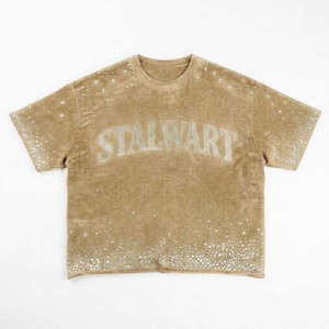 เสื้อยืดพิมพ์ลายกราฟิกประดับคริสตัล แบรนด์ Stalwart ทรงโอเวอร์ไซส์ แขนสั้น คอโอ ผ้าถัก สำหรับผู้ชาย ความยาวปกติ สไตล์ทางการ - Product Image 4