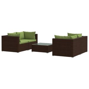 Set Lounge da Giardino Marrone - Product Image 2