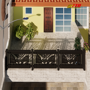 Barandillas de Hierro Forjado Personalizadas y Elegantes Diseños de Pasamanos para Balcones de Villas de Lujo: Calidad Premium y Selección a Precio de Fábrica - Product Image 6
