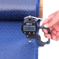 Tissu en fibre de carbone 3K 240G bleu royal à motif en blocs reliés pour panneaux composites décoratifs et garnitures intérieures automobiles