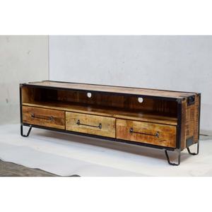 Vintage Industrial Solid Wood Multi-<b>Drawer</b> Cabinet Rustic Finish Home Furniture for Living Room <b>Office</b> Convertible for Farmhouse - Product Image 6