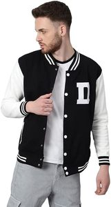 Factory Custom <b>Men's</b> Wool Blend Eco-Friendly Winter Varsity <b>Jacket</b> <b>White</b> Sleeve Letter Embroidery Chenille Streetwear <b>Jacket</b> - Product Image 1
