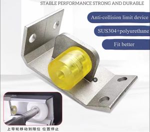 Accessoires industriels de haute qualité pour contrôleur d'<span class=keywords><strong>air</strong></span> stockage à froid ouvre-porte coulissante arrêt fin cintre Guide roue-vis facile - Product Image 4