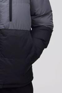 Latest Design Custom Logo Winter Outdoor Sport Windproof <b>Waterproof</b> <b>Warm</b> Padded Cotton Fleece Quilted Stand Patchwork Men's - Product Image 5