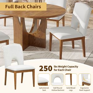 Ensemble de table à manger ronde extensible moderne 5 pièces avec plateau amovible de 16,2 pouces pour petits espaces - Product Image 4
