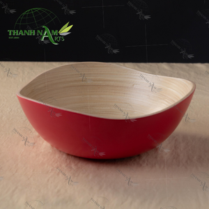 Cuenco de bambú hilado ecológico natural seleccionado a mano para fiestas de comidas familiares clásicas personalizadas de Vietnam - Product Image 1