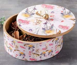 Attractive Design Wooden Printed Spice <b>Box</b> With Multiple Compartments For Kitchen Organization Eco Friendly Wooden Spice <b>Box</b> - Product Image 1