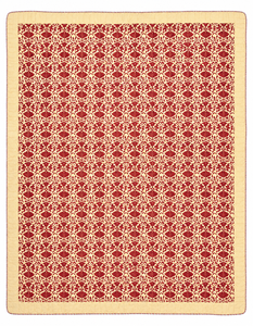 Red Floral Hand Block Printed Eco-Friendly 300tc Classic <b>Comforter</b> King Size Cotton Quilt Reversible Bedding Intricate Endless - Product Image 4