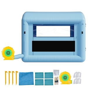 Cabine de peinture gonflable 9,84 x 8,2 x 8,2 pieds avec souffleur puissant 550W et système de filtration d'air, cabine de pulvérisation gonflable publicitaire pour toiture - Product Image 5