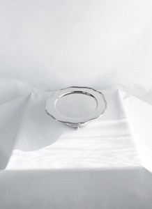 Wedding <b>Cake</b> <b>Stand</b> Brass Display Cheesecake Holder Silver - Product Image 2