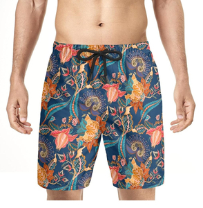 Shorts Athlétiques Unisexe Personnalisés Taille Haute Séchage Rapide Polyester/Nylon Respirant Taille Élastique Coupe Ample Uni Brodé Décontracté - Product Image 3