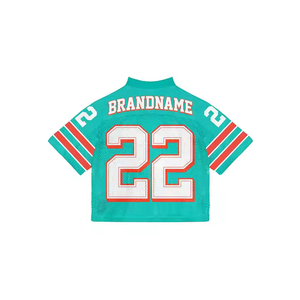 Camiseta Deportiva Retro Unisex de Fútbol Americano, Estilo Vintage, con Logotipo Personalizado, Diseño de Malla Corta, Estilo Oversize - Product Image 4