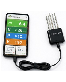 Cropengine Soilscan Capteur de nutriments du sol - pH NPK Humidité EC Température Analyse en temps réel via application mobile Modèle portable SSC-01 - Product Image 6