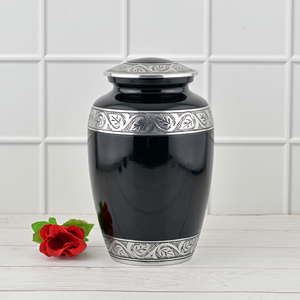 Urne funéraire en métal vert Falah International, arbre de vie doré, urne pour cendres de crémation, urne pour cendres humaines adultes, urnes décoratives. - Product Image 2