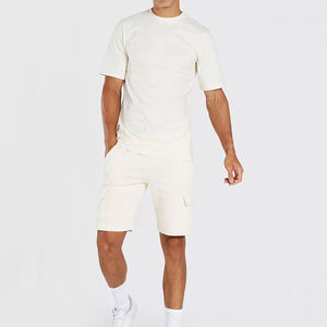 Ensemble décontracté 2 pièces respirant pour homme, chemise et short, survêtement léger pour l'automne - Product Image 1