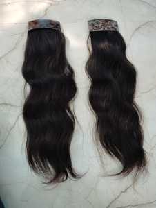 Extensiones de Cabello Indio con Clip para Cola de Caballo y Puntas de Una Sola Capa - Product Image 2