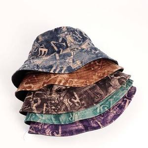 Custom Canvas Fisherman Summer Waterproof Quick Dry <b>Sun</b> Fisherman Bucket <b>Hat</b> for <b>Men</b> Women Custom Tie Dye Bucket <b>Hats</b> - Product Image 2