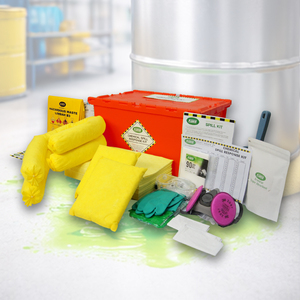 SABER Chemical Spill Response Kit 45L Heavy Duty Box 100% Polypropylene Eco-Friendly Absorbent Spill Control Set for Industrial - Product Image 1