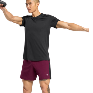 Pantalones Cortos Deportivos para Hombre, Ajustados, de 7 Pulgadas, Ligeros, para Gimnasio, Entrenamiento, Running, Fitness, Color Rosa Intenso y Negro - Product Image 5