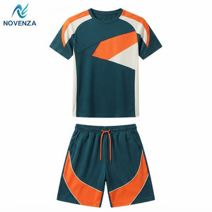 Active T-<b>Shirt</b> <b>Shorts</b> <b>Set</b> for <b>Men</b> 100% Cotton Quick Dry Breathable Fabric for Fitness Running Outdoor Activities Casual Winter - Product Image 1