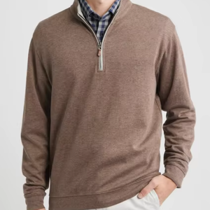 Sudadera de Hombre con Cierre de Cremallera de 1/4, Personalizada con Logotipo de Alta Calidad, Sudadera con Capucha Bordada, Estampada, Informal, de Forro Polar - Product Image 1