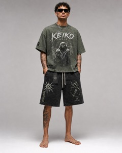 Top Quality Lightweight Summer Polyester Men T-Shirts Streetwear Casual Gym Wear <b>Tracksuit</b> Custom <b>Plain</b> T Shirt and Short Sets - Product Image 1