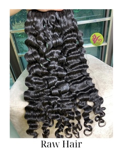 Extensiones de Cabello Humano Rizado, Mechones de Cabello Rizado Negro Natural para Salón - Product Image 3