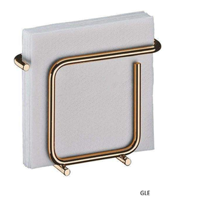 Porte-serviettes décoratif en fer poli doré en forme de feuille, porte-mouchoirs coupe-vent pour décoration extérieure, vaisselle de restaurant - Product Image 6