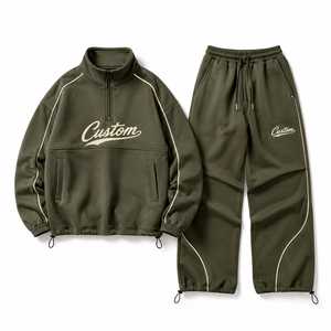 Conjunto de Chaqueta Cortavientos de Nailon para Hombre con Cremallera Completa y Pantalones Jogger para Minoristas Deportivos, MOQ Bajo - Product Image 6