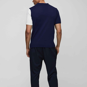 เสื้อโปโลชายผ้าฝ้ายแท้ 100% ปักโลโก้ แขนสั้น ไซส์ใหญ่ - Product Image 3