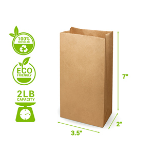 ถุงกระดาษสีขาวขนาด3.5x2x7นิ้ว - Product Image 4