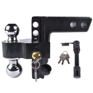 Enganche de Aluminio Ajustable de 6 Pulgadas (Drop/Rise) para Remolques, Compatible con Soportes de Enganche de 2 Pulgadas - Product Image 2