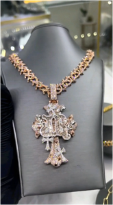 Pendentif Croix 3D Personnalisé en Moissanite VVS, Coupe Ronde, Argent 925, Style Hip Hop, Sertissage Iced Out, Passe le testeur de diamant, Bijoux Fins - Product Image 6