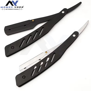 Professional Folding <b>Straight</b> <b>Razor</b> for Men Stainless Steel Manual Shaver Barber Grade Salon Shaving Tool Replaceable Blade - Product Image 5