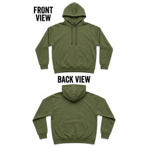 Premium 320 GSM Cotton Fleece Pullover <b>Hoodie</b> Mustard <b>Yellow</b> Custom Digital Printing Logo Pocket Heavyweight Sweatshirt <b>Mens</b> - Product Image 2