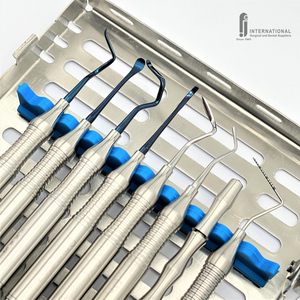 Nouveau Kit de Tunnelisation Dentaire Ergonomique de Qualité Supérieure Mauri, Cassette de 8 Pièces, Approuvé CE, Ensemble d'Instruments Dentaires Manuels pour Tunnelisation - Product Image 2