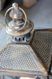 Wholesale Bras Antique Metal <b>Candle</b> Holder <b>Lanterns</b> with Patterned Top for Home and Patio Decorations - Product Image 2